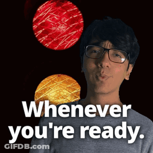 Man With Glasses Says Whenever You Are Ready GIF