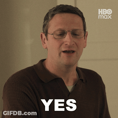 Man With Glasses Says Yes In HBO Max Ad GIF