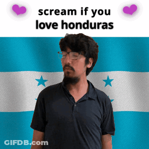 Man With Glasses Scream If You Love Honduras GIF