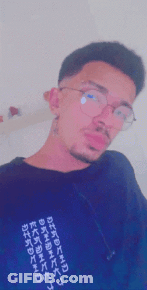 Man With Glasses Selfie GIF