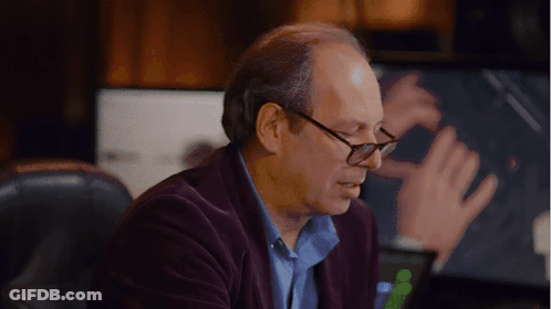 Man With Glasses Sitting At Computer GIF