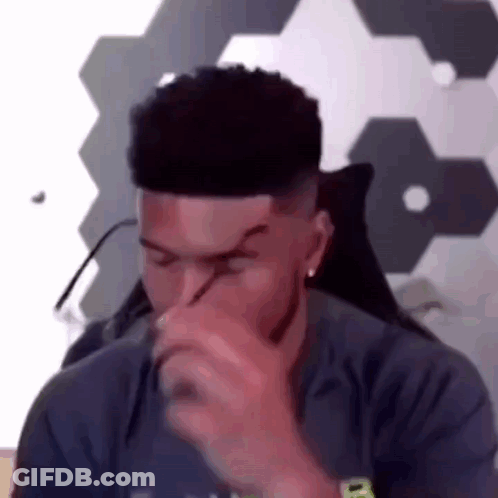 Man With Glasses Sitting Eyes Closed GIF