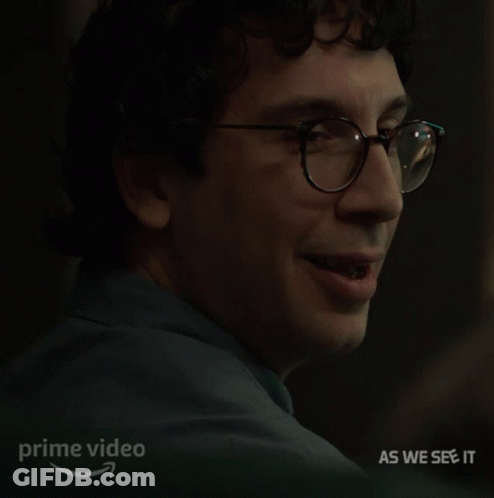 Man With Glasses Smiling In Prime Video GIF