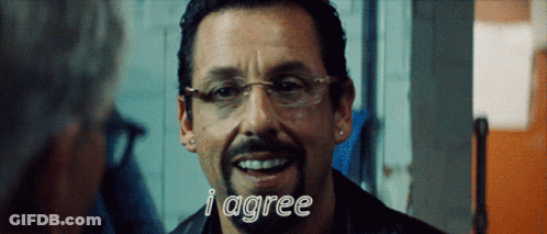 Man With Glasses Smiling Says I Agree GIF