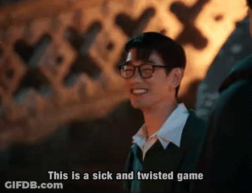 Man With Glasses Smiling This Is A Sick And Twisted Game GIF