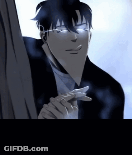 Man With Glasses Smoking Cigarette GIF