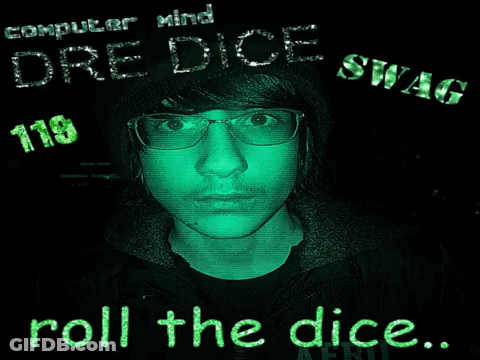 Man With Glasses Surrounded By Computer Mind Dre Dice Swag 119 Roll The Dice GIF