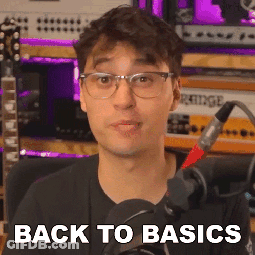 Man With Glasses Talking Into Microphone Back To Basics GIF