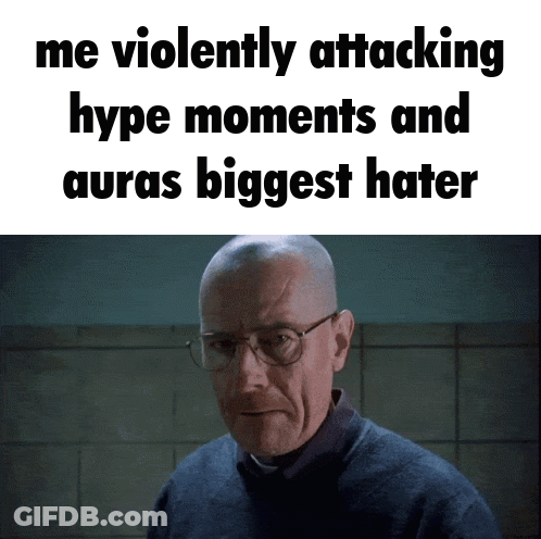 Man With Glasses Violently Attacking Hype Moments And Auras Biggest Hater GIF