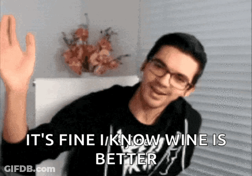 Man With Glasses Waving And Saying It's Fine GIF