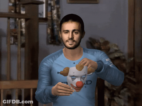 Man With Glowing Eyes Eating Cookie Don't Call Me Pookie I'm Gangsta GIF