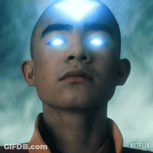 Man With Glowing Eyes Netflix Logo GIF