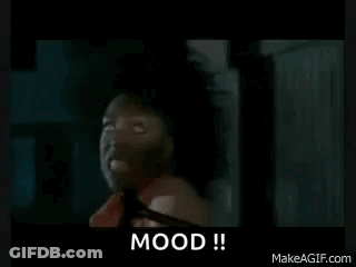 Man With Glowing Eyes Saying Mood GIF