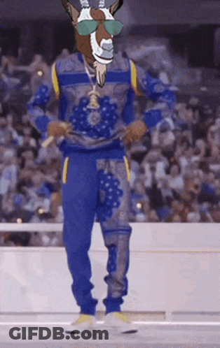 Man With Goat Head On Chest GIF