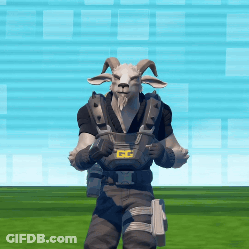 Man With Goat Head Wearing GG Vest GIF