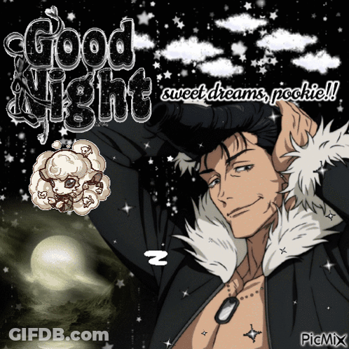 Man With Good Night Sweet Dreams Pockie GIF