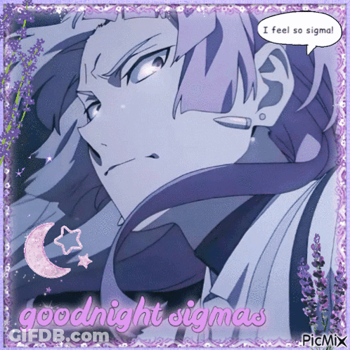 Man With Goodnight Sigma GIF