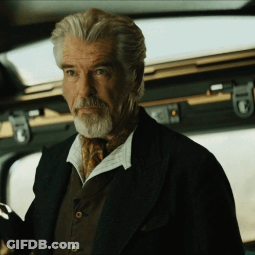 Man With Gray Hair And Beard In Suit GIF