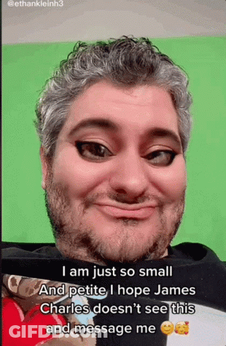 Man With Gray Hair And Beard Making Funny Face GIF