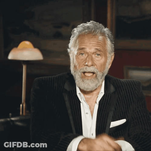 Man With Gray Hair And Beard Pointing At Camera GIF