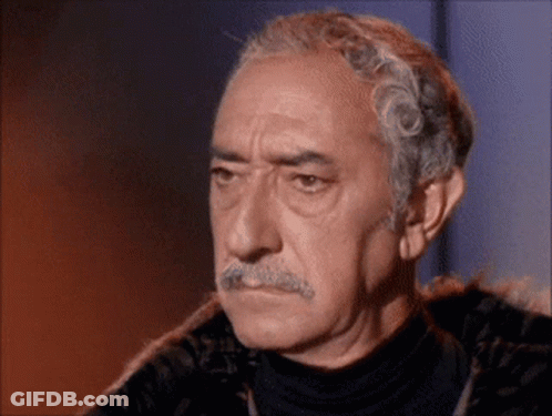 Man With Gray Hair And Mustache GIF