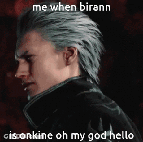Man With Gray Hair In Black Jacket GIF