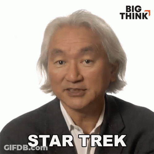 Man With Gray Hair Says Star Trek GIF