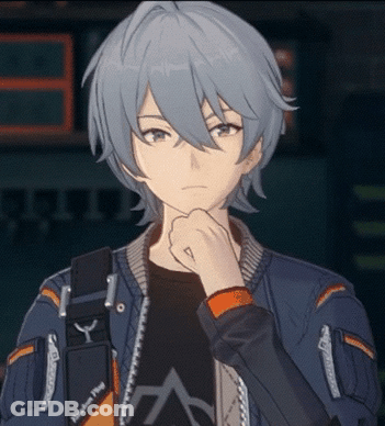 Man With Gray Hair Wearing Aoshima Flag Shirt GIF