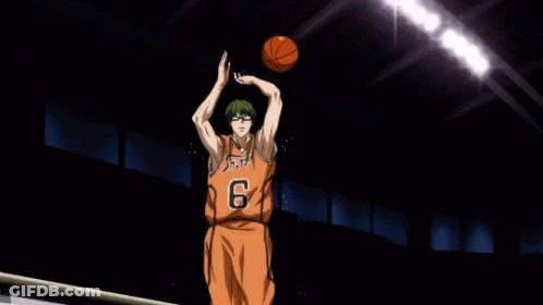 Man With Green Hair And Glasses In Basketball Uniform GIF