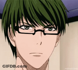 Man With Green Hair And Glasses GIF