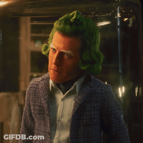 Man With Green Hair Saying Do You Mean GIF