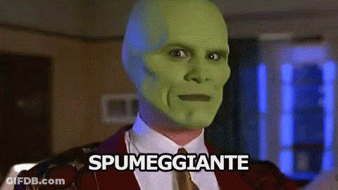 Man With Green Mask Spumegigante GIF