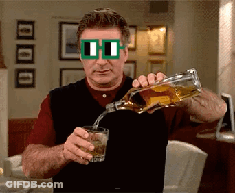 Man With Green Sunglasses Pouring Drink Into Glass GIF