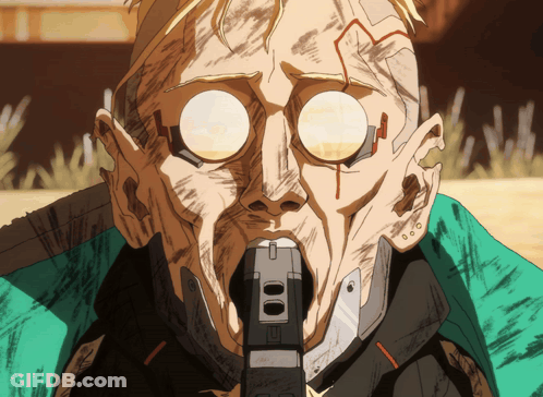 Man With Gun In Mouth Saying Glock GIF
