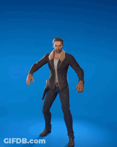 Man With Gun In Pocket Dancing GIF