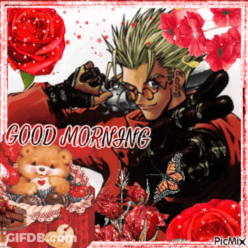 Man With Gun Saying Good Morning GIF
