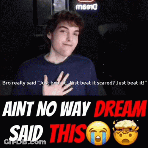 Man With Hand On Chest Saying Ain't No Way Dream Said This GIF