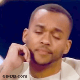 Man With Hand On Chin GIF