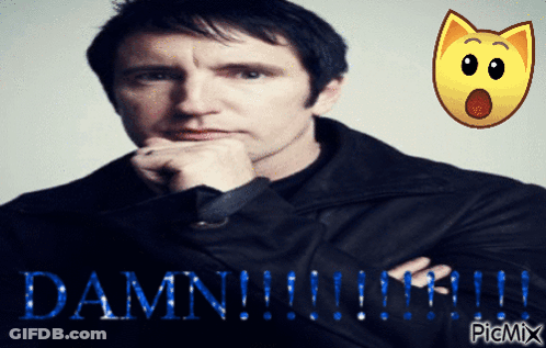 Man With Hand On Chin Saying Damn GIF