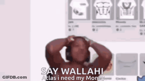 Man With Hands On Head Saying Say Wallahi Atlas I Need My Money GIF