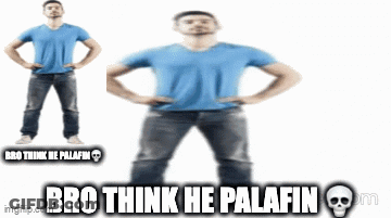 Man With Hands On Hips Saying Bro Think He Palafin GIF
