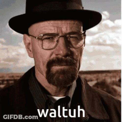 Man With Hat And Glasses Saying Waltuh GIF