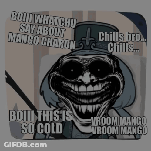 Man With Hat And Sunglasses Boiii Whatchu Say About Mango Charon GIF