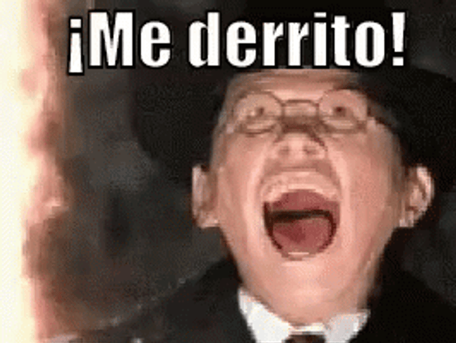 Man With Hat Face Melt GIF