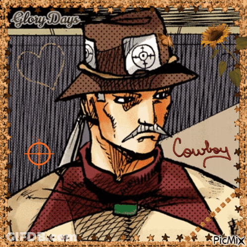 Man With Hat Saying Cowboy GIF