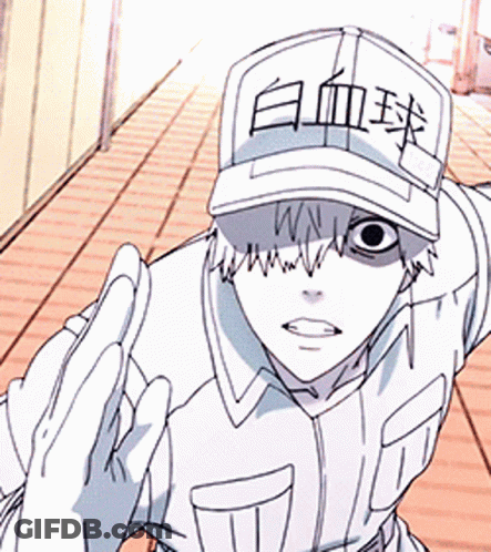 Man With Hat Saying E GIF