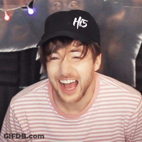Man With Hat Saying H15 GIF