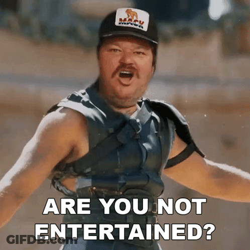 Man With Hat Saying Mack GIF