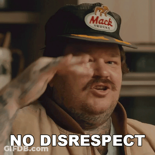 Man With Hat Saying Mack Trucks GIF