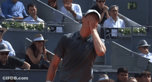 Man With Hat Sunglasses Seats 33 34 33 GIF